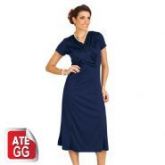 Vestido Roxo Longuete em Helanca